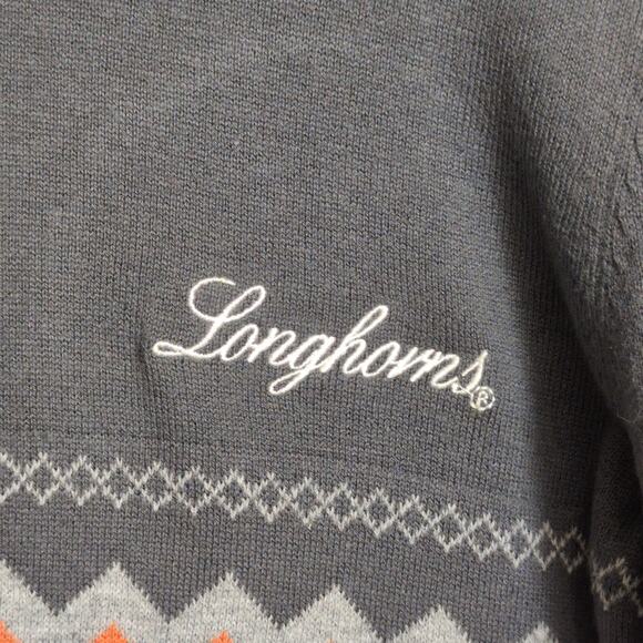 '47 Brand Texas Longhorns Collegiate Chevron Knit Pullover Sweater Men's Size M - Picture 4 of 10